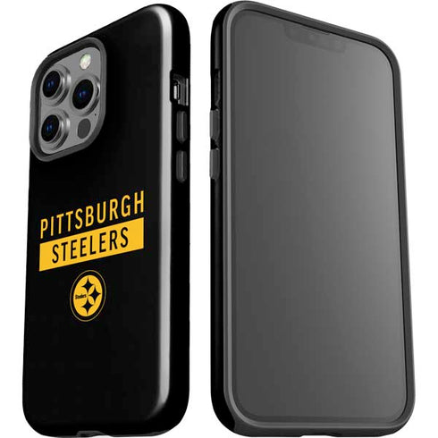 NFL Pittsburgh Steelers Black Performance Series iPhone 15 Pro Impact Case